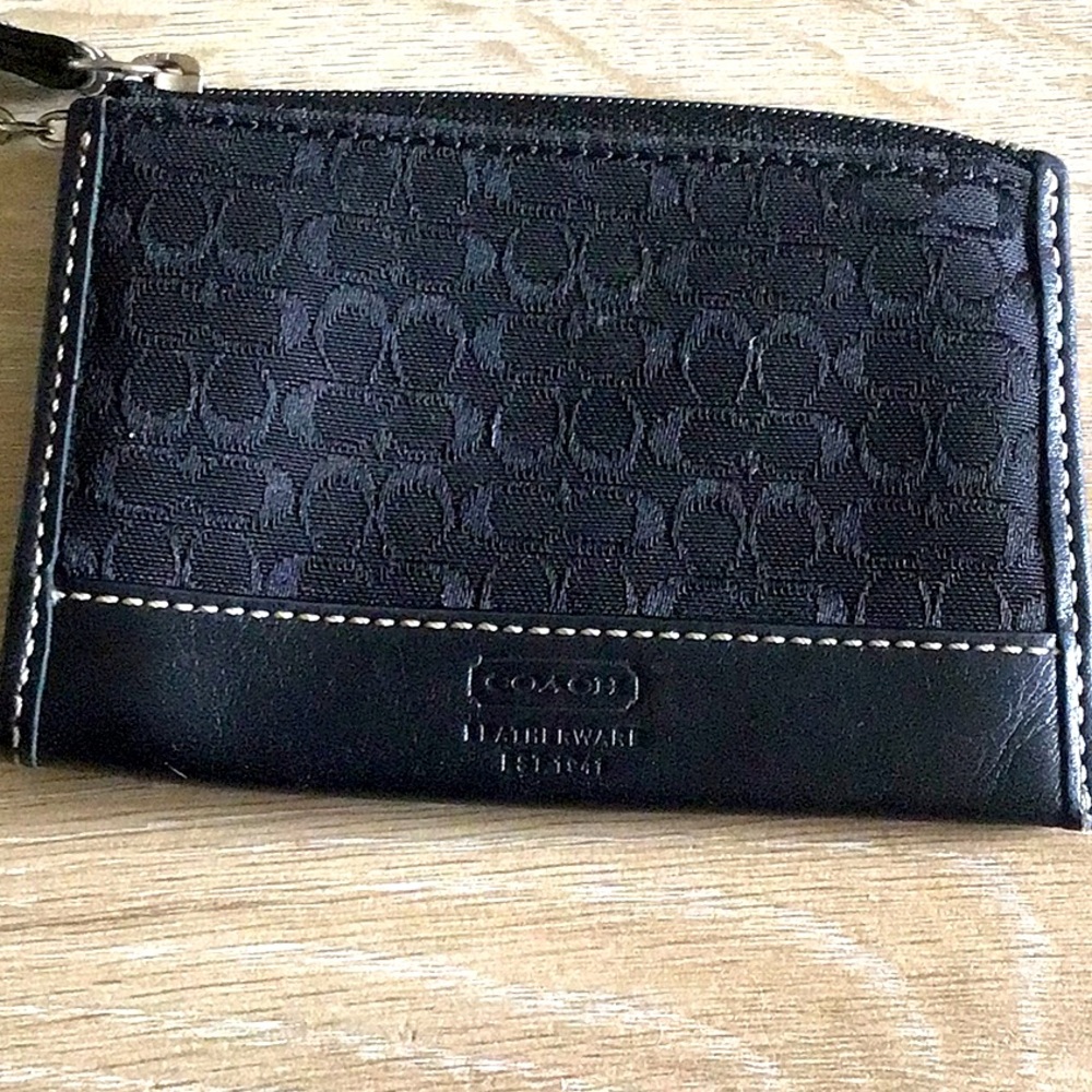Coach Black Keychain Coin Purse